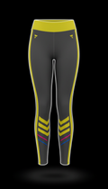 Women's pulse yellow accent leggings