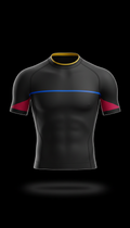 Men's obsidian black compression top